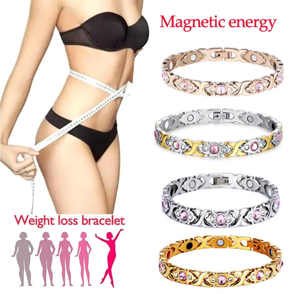 Health Wellness Gifts Women - Magnetisches Lymphatisches Detox-Armband mit Zirkon-Schlankheitstherapie für