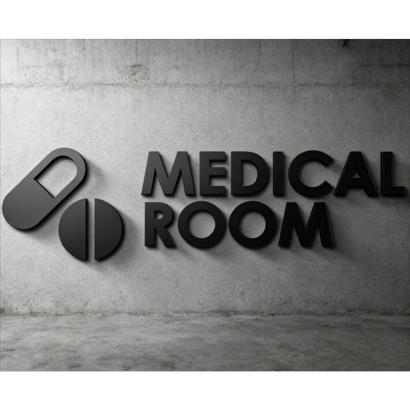 Health Wellness Office - Medizinisches Raum-Schild - Acryl 3D Wellness-Gesundheitsklinik