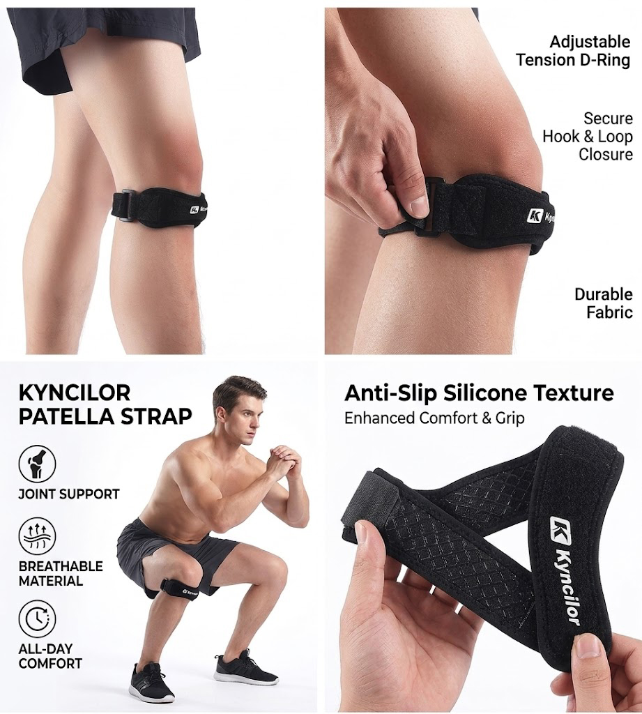 Compression Knee Sleeve - 1 Sport-Beinbandage, Kompressionsbandage für das gesamte